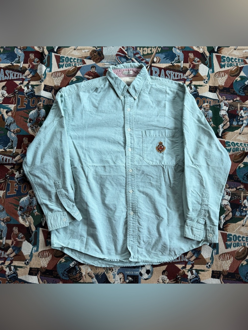 Y2K Vintage Women’s Aeropostale Light Blue Denim Button Up shirt